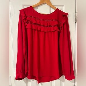 Loft - Red - Blouse - Size L